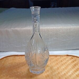 A Vintage  Cut Crystal Decanter  Bottle With No Top